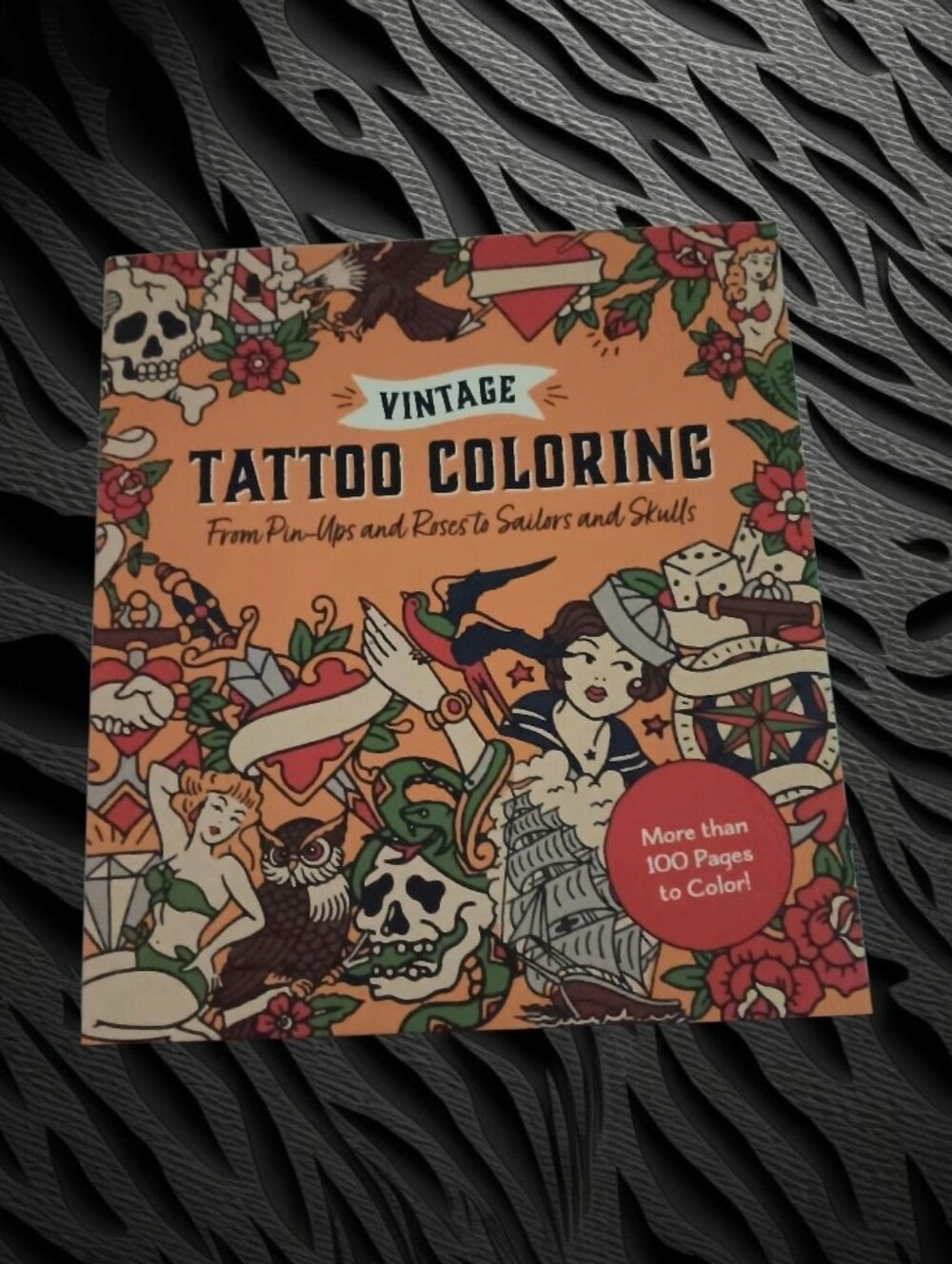 Vintage Tattoo Adult Coloring Book